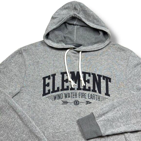Vintage Y2K Element Hoodie Embroidered Logo Spell-out Pocket - Picture 3 of 7